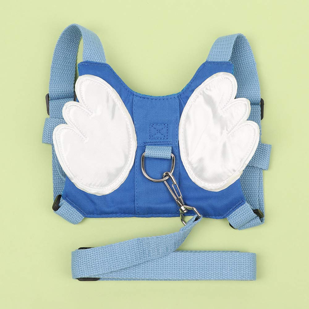 SNOWIE SOFT Baby Safety Walking Harness, Child Toddler Anti-Lost Belt Harness Reins with Leash Kids Assistant Strap Angel Wings Travel Haress for 1-3 Years Boys and Girls (Blue) SNOWIE SOFT Baby Safety Walking Harness, Child Toddler Anti-Lost Belt Harness Reins with Leash Kids Assistant Strap Angel Wings Travel Haress for 1-3 Years Boys and Girls (Blue)